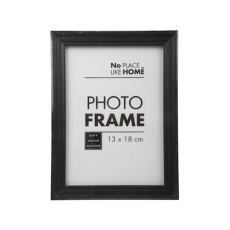 Picture Frame - Black Plastic, Size 13x18cm